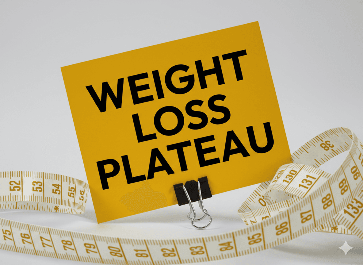 Weight plateau trend over several weeks
